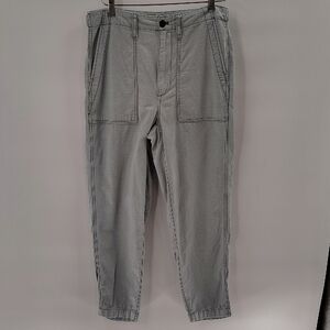 Madewell Griff Tapered Fatigue Cargo Pants Size 27 Light Blue
